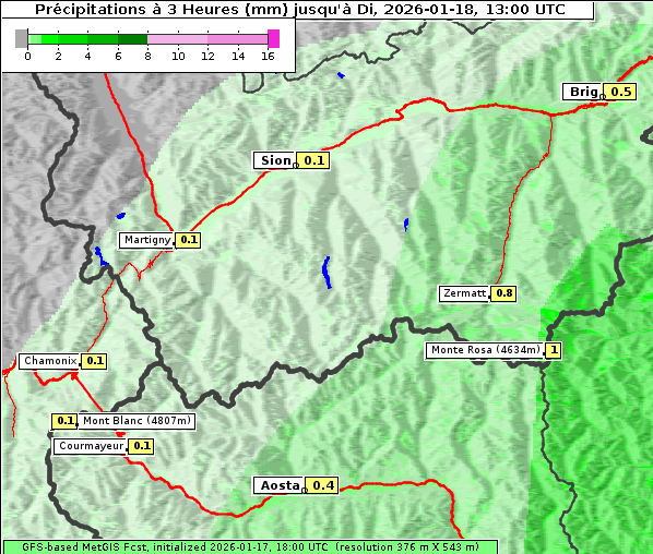 Niederschlag, 18. 1. 2026