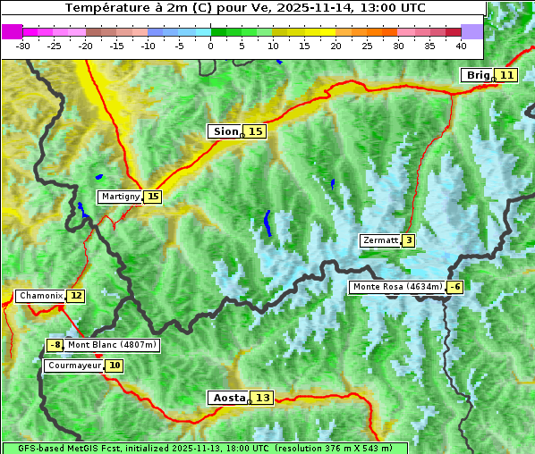 Temperatur, 14. 11. 2025