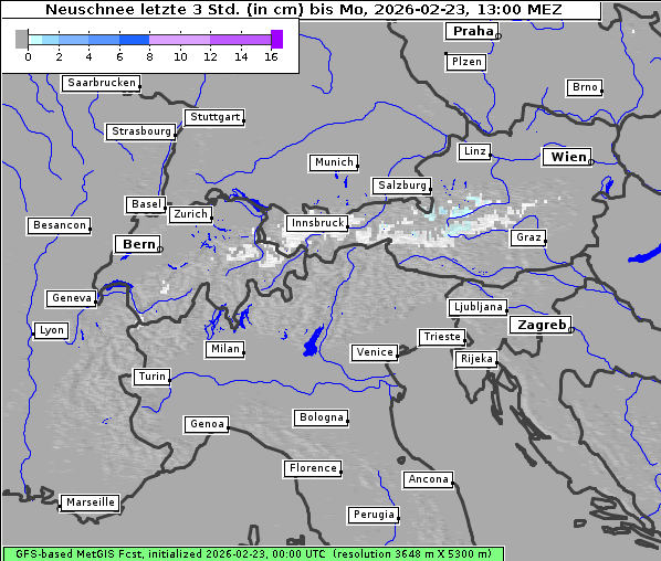Neuschnee, 23. 2. 2026