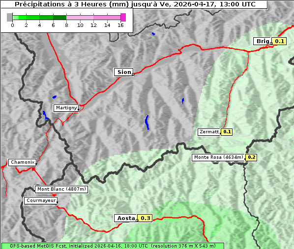 Niederschlag, 17. 4. 2026