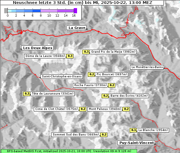 Neuschnee, 22. 10. 2025