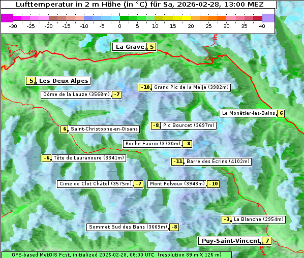 Temperatur, 28. 2. 2026