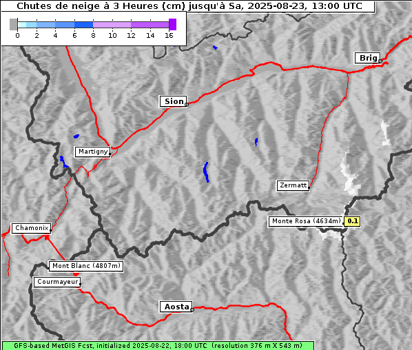 Neuschnee, 23. 8. 2025