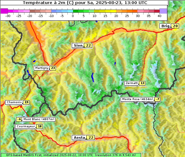 Temperatur, 23. 8. 2025