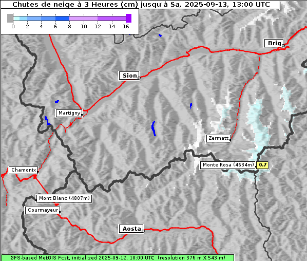 Neuschnee, 13. 9. 2025