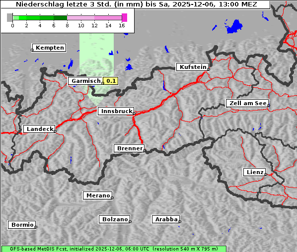Niederschlag, 6. 12. 2025