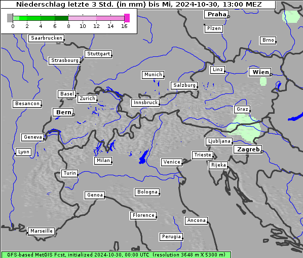 Niederschlag, 30. 10. 2024