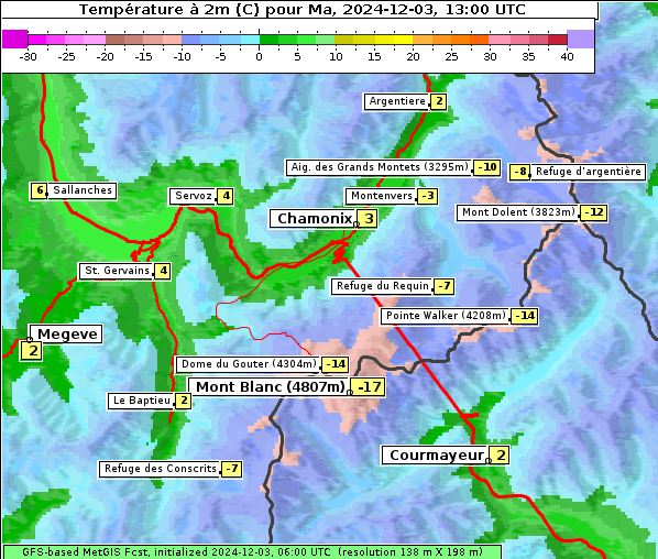 Temperatur, 3. 12. 2024