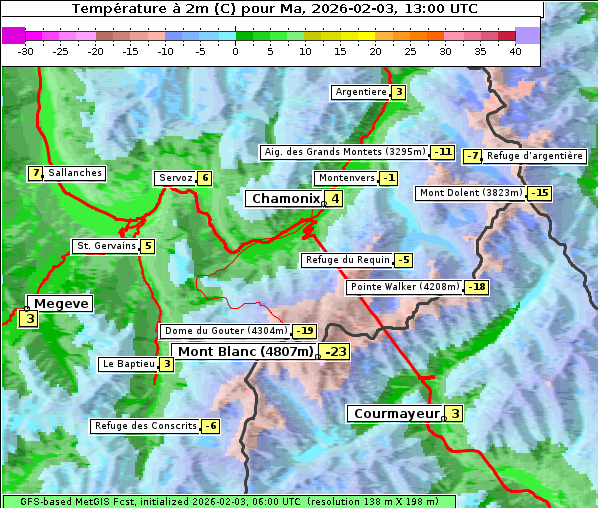Temperatur, 3. 2. 2026