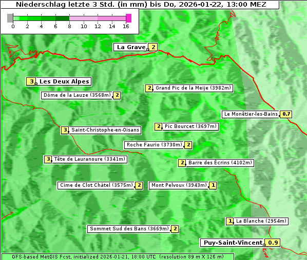Niederschlag, 22. 1. 2026