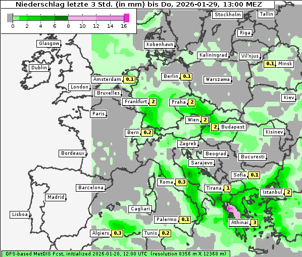 Niederschlag, 29. 1. 2026