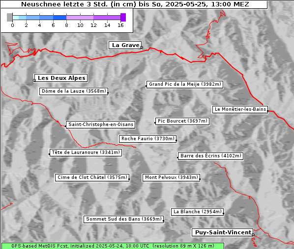 Neuschnee, 25. 5. 2025