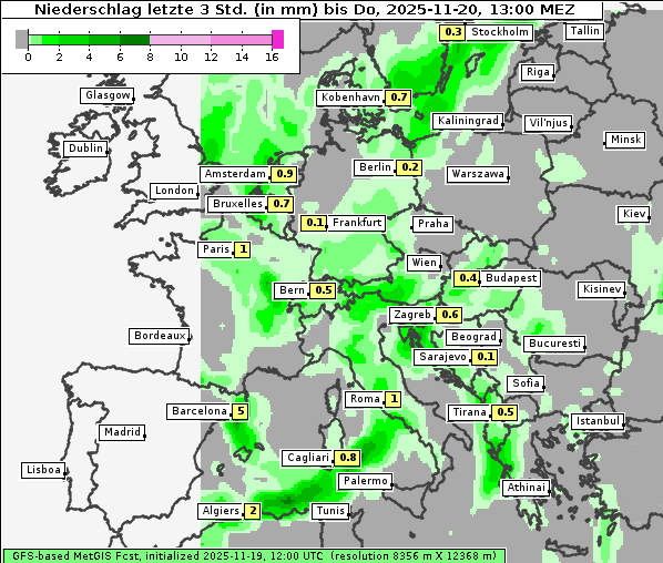 Niederschlag, 20. 11. 2025