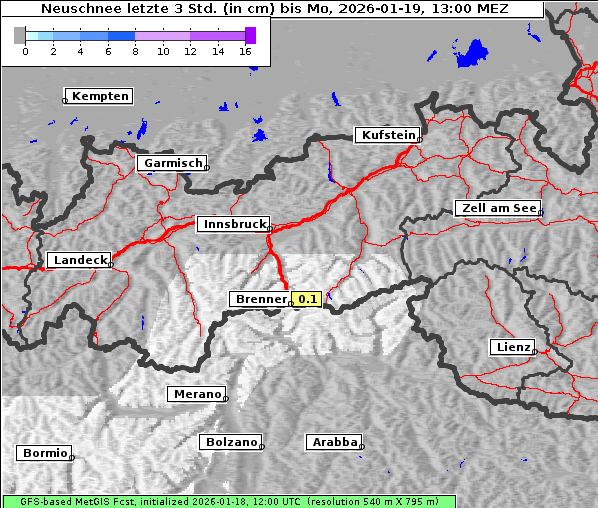 Neuschnee, 19. 1. 2026