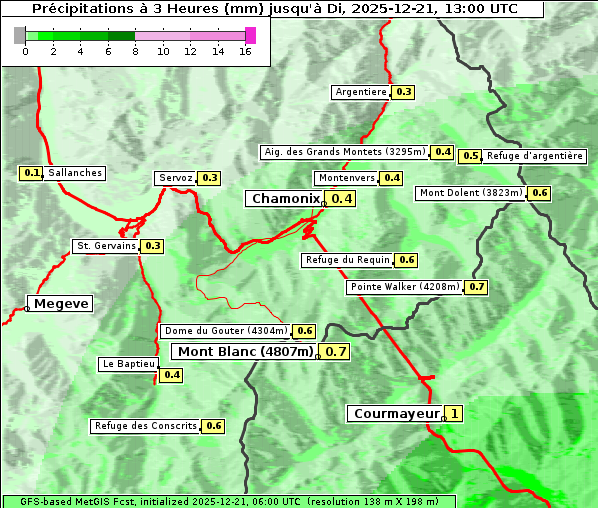 Niederschlag, 21. 12. 2025