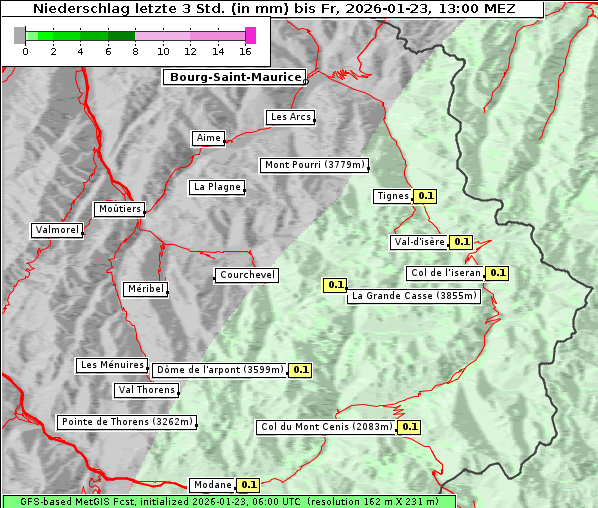 Niederschlag, 23. 1. 2026