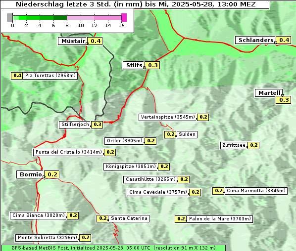 Niederschlag, 28. 5. 2025