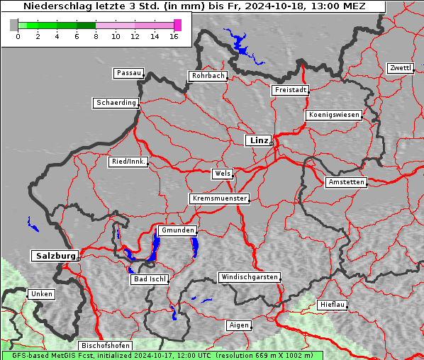 Niederschlag, 18. 10. 2024