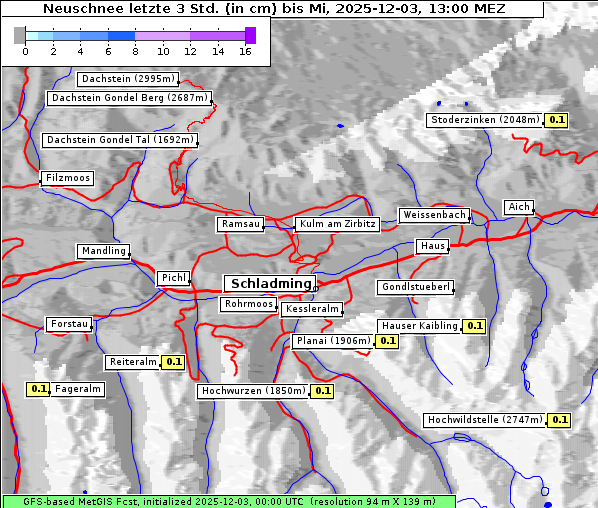 Neuschnee, 3. 12. 2025