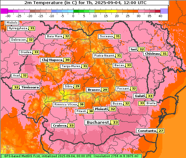Temperatur, 4. 9. 2025