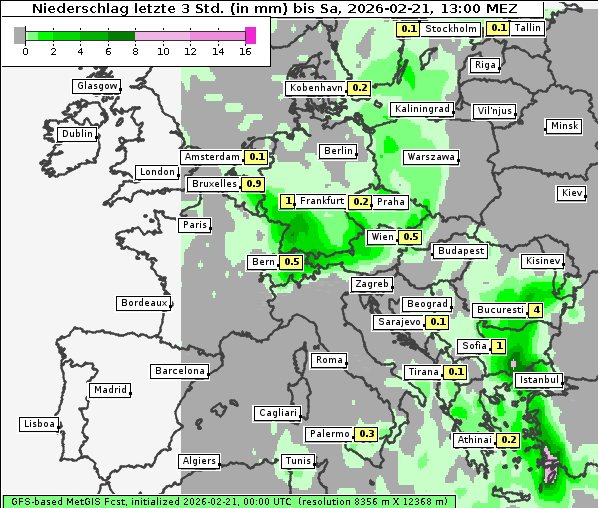 Niederschlag, 21. 2. 2026