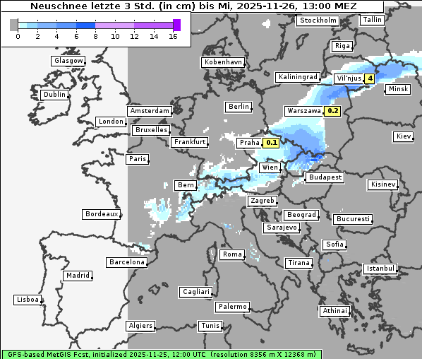 Neuschnee, 26. 11. 2025