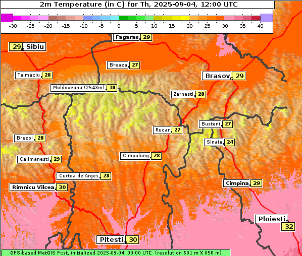 Temperatur, 4. 9. 2025
