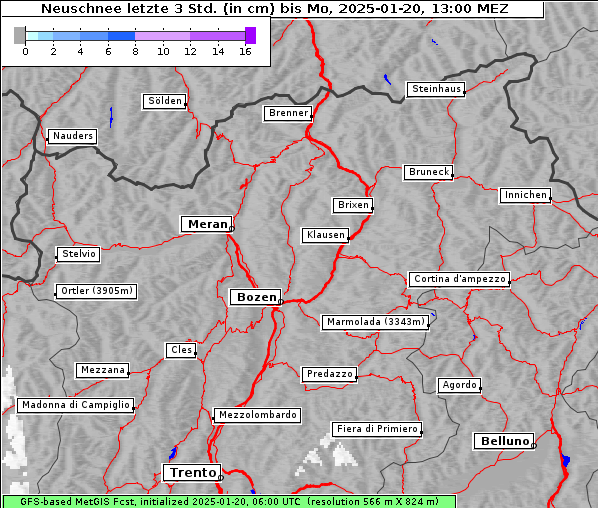 Neuschnee, 20. 1. 2025