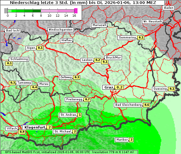 Niederschlag, 6. 1. 2026