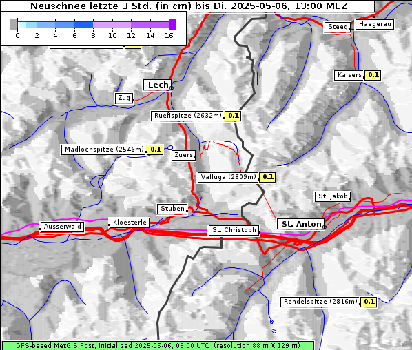 Neuschnee, 6. 5. 2025