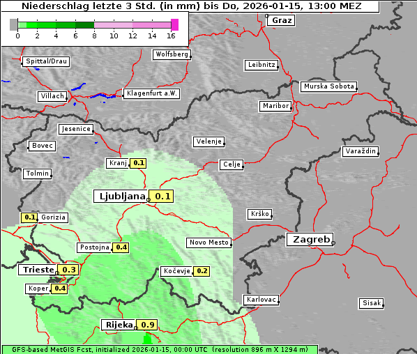 Niederschlag, 15. 1. 2026