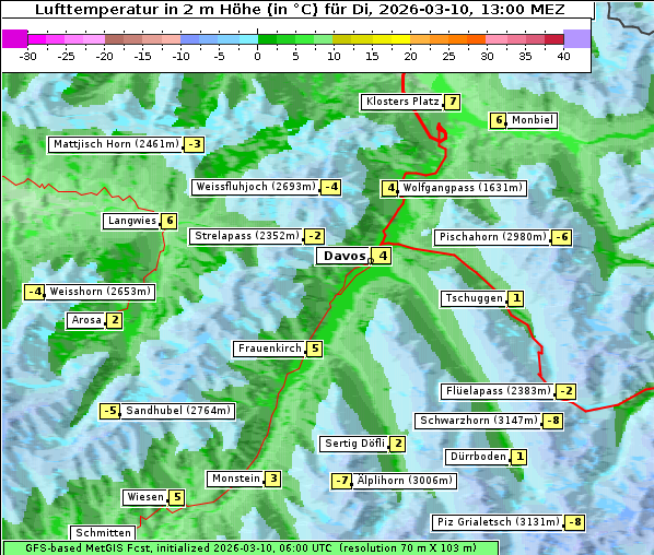 Temperatur, 10. 3. 2026