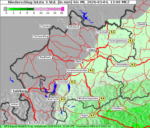 Niederschlag, 4. 3. 2026