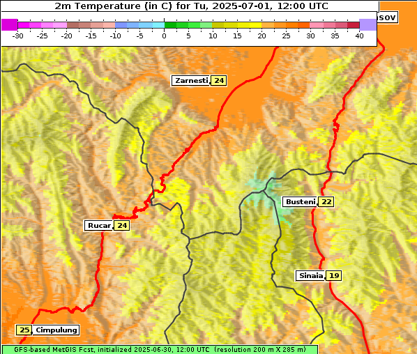 Temperatur, 1. 7. 2025
