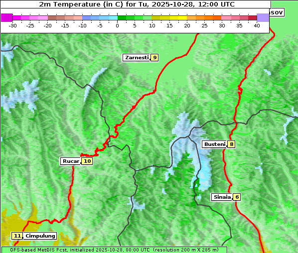 Temperatur, 28. 10. 2025