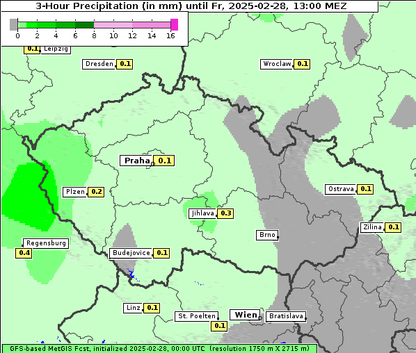Niederschlag, 28. 2. 2025