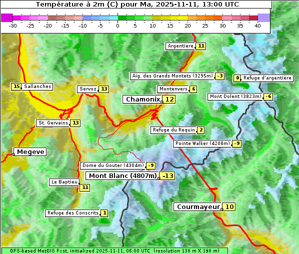 Temperatur, 11. 11. 2025