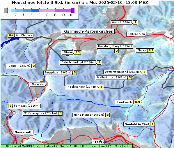 Neuschnee, 16. 2. 2026