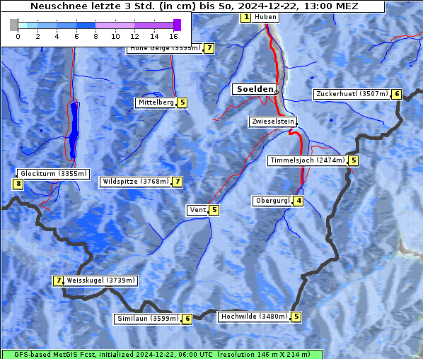 Neuschnee, 22. 12. 2024