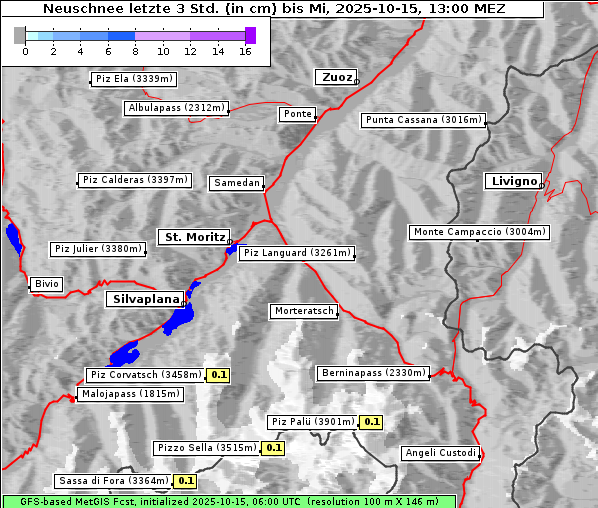 Neuschnee, 15. 10. 2025
