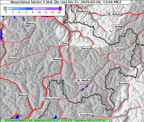 Neuschnee, 28. 2. 2025