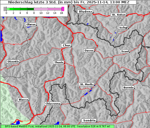 Niederschlag, 14. 11. 2025