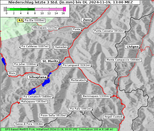 Niederschlag, 19. 11. 2024