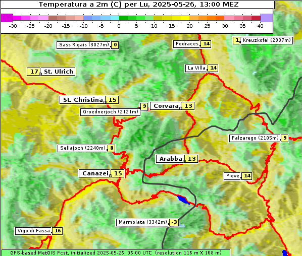 Temperatur, 26. 5. 2025