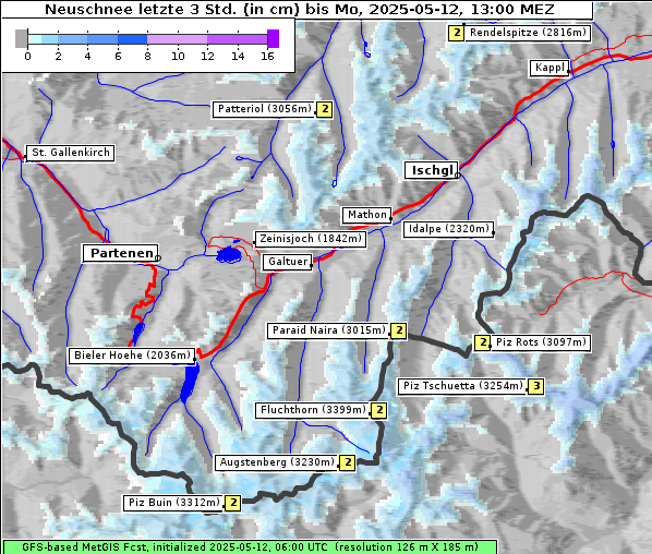 Neuschnee, 12. 5. 2025