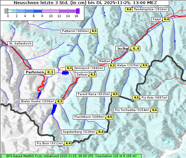 Neuschnee, 25. 11. 2025