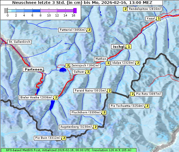 Neuschnee, 16. 2. 2026