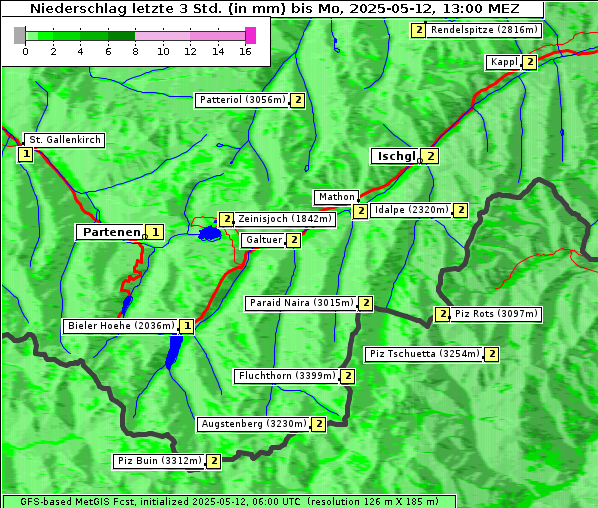 Niederschlag, 12. 5. 2025