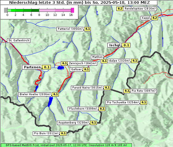Niederschlag, 18. 5. 2025