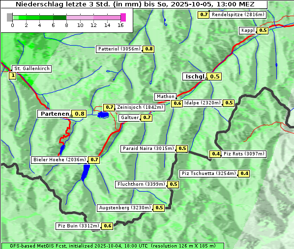Niederschlag, 5. 10. 2025